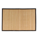 bamboo slats placemats with fabric border brown with black border