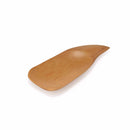 Small Solid Bamboo Scoops - 4" Oval - Carbonized Brown