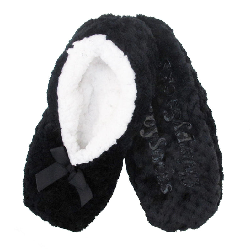 Adult Super Soft Warm Cozy Fuzzy Soft Touch Slippers Non-Slip Lined Socks, 1 Pair