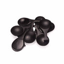 Small Bamboo Round Scoop - 3.5" - Carbonized Brown