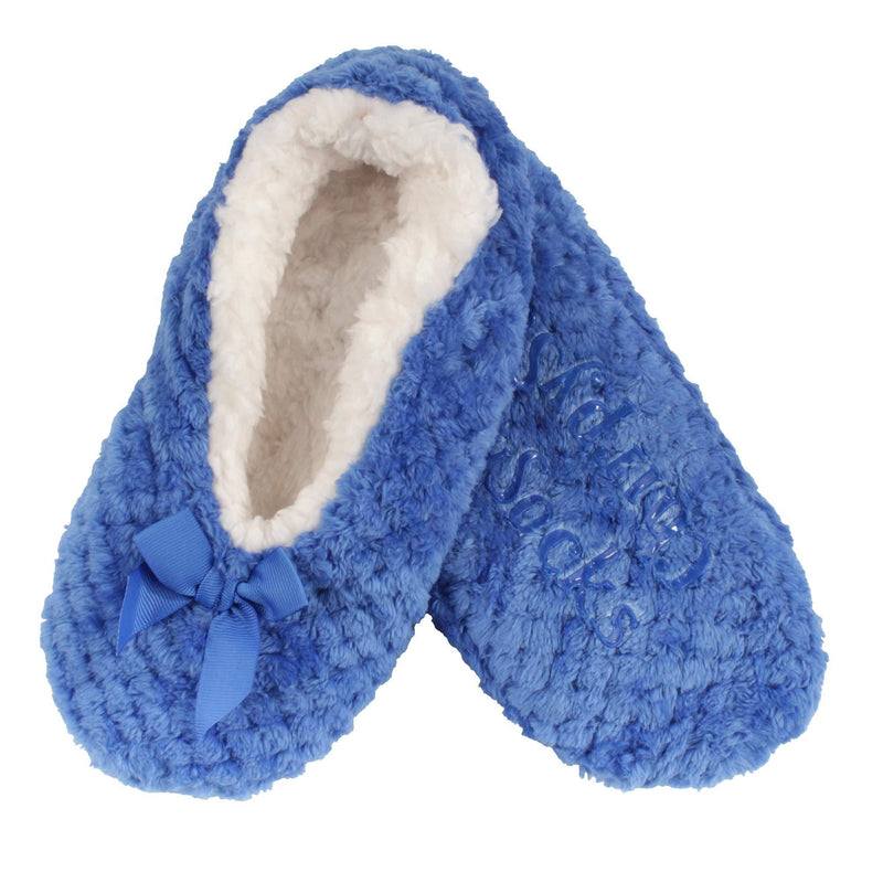 Adult Super Soft Warm Cozy Fuzzy Soft Touch Slippers Non-Slip Lined Socks, 1 Pair