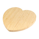 Heart shaped bamboo cutting board