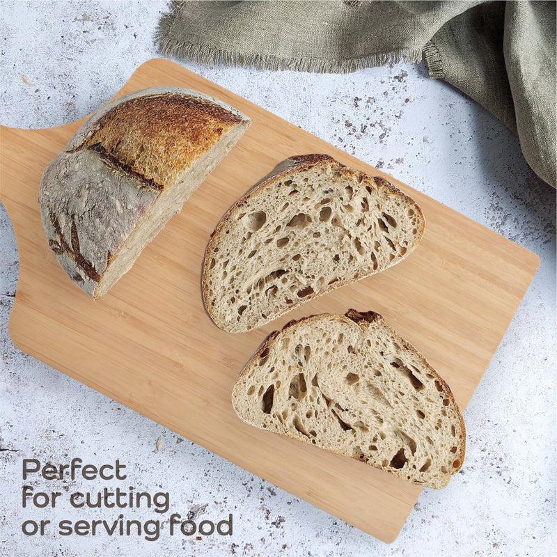 Bamboo Handle Cutting Board w/ Hanging Hole - 2 Sizes