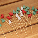 christmas picks reindeer pinetree snowman full