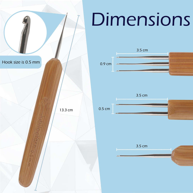 crochet dreadlock hooks dimensions