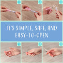 Pen scissor opening information