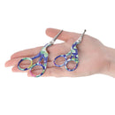 Scissors in hand, blue