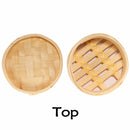 Bamboo Mini Steamer with Lid - 3" Wide x 2" Tall