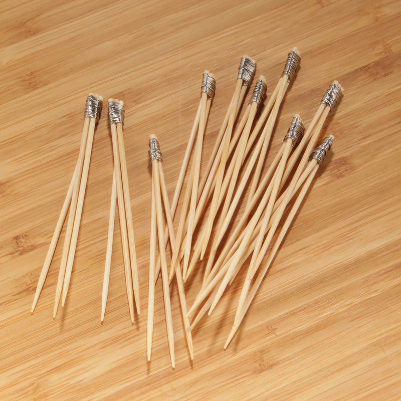 3.5" Bamboo Trident Picks Skewers