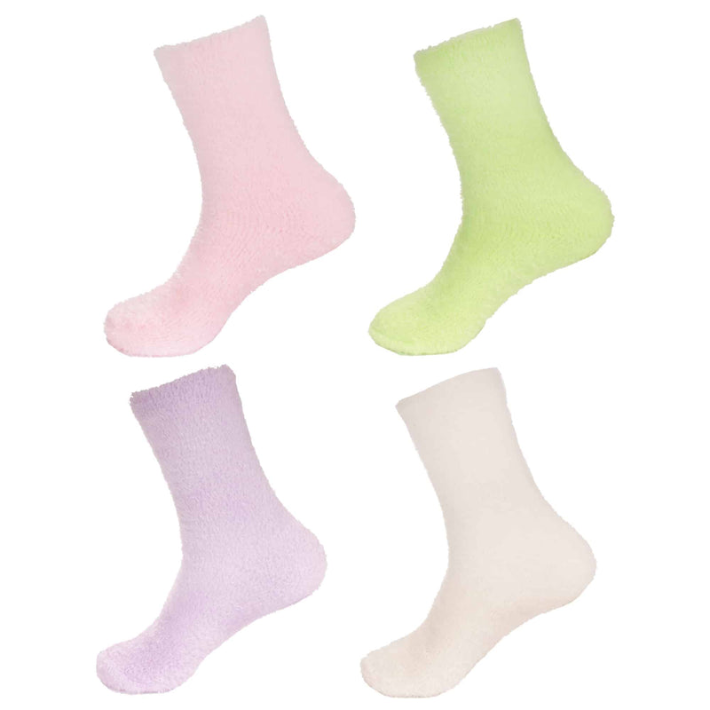 Women's Fuzzy Soft Pastel Coloured Socks