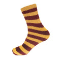 Striped Team Spirit Fuzzy Socks
