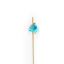 5.9" Decorative Acrylic Gem End Bamboo Cocktail Picks