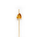 5.9" Decorative Acrylic Gem End Bamboo Cocktail Picks