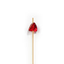 5.9" Decorative Acrylic Gem End Bamboo Cocktail Picks