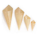 different wooden cone sizes
