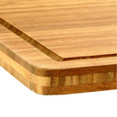 Bamboo Cutting Board Square - Grooved/Flat 20" x 20" x 0.75"