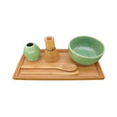 Matcha Bowl Set (Includes Bowl, Rest, Tea Whisk, Chashaku, Tea Spoon & Tray)
