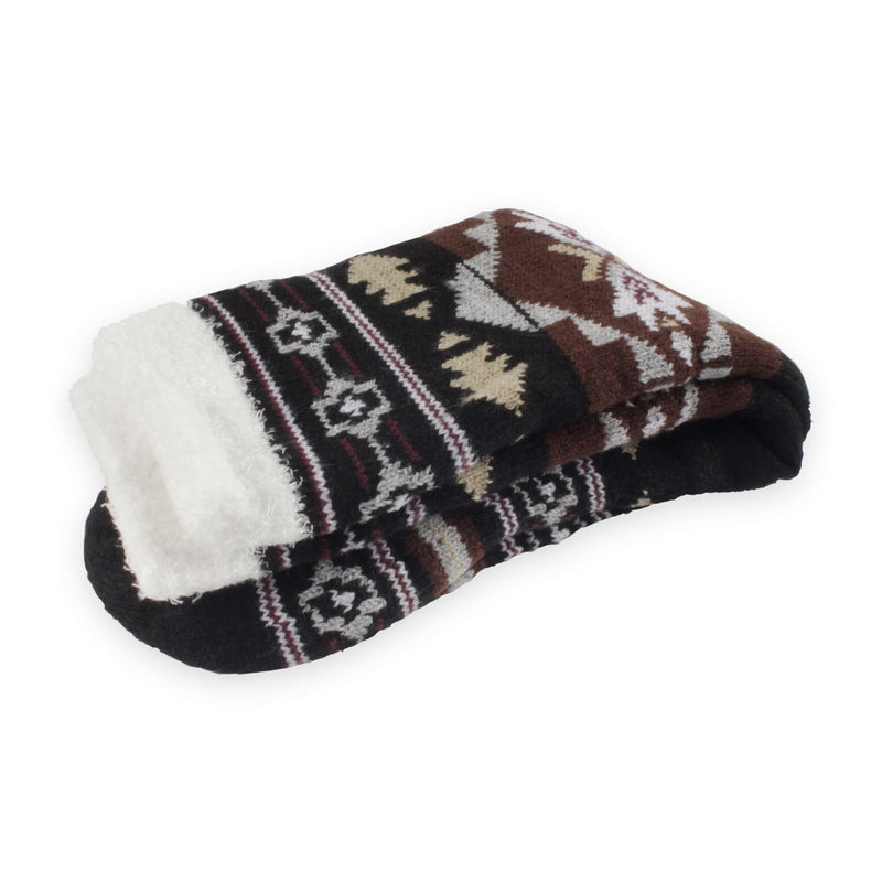 Men's Cabin Double Layer Thick Soft Warm Fuzzy Comfy Home Socks Colour 05