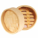 Bamboo Mini Steamer with Lid - 3" Wide x 2" Tall