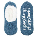 Adult Women's Fuzzy Non-Slip Fancy Yarn Slippers Socks, 1 Pair