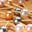 pearl acryilic ball pick skewer closeup