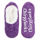 Adult Women's Fuzzy Non-Slip Fancy Yarn Slippers Socks, 1 Pair