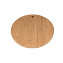 bamboo round cutting board 12 inch back view flat
