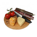 bamboo round cutting board lifestyle cheese image