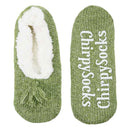 Adult Women's Fuzzy Non-Slip Fancy Yarn Slippers Socks, 1 Pair
