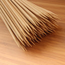 4mm Bamboo Short Sharp Point Round Skewers tips cutting board