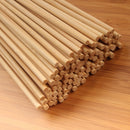 4mm Bamboo Short Sharp Point Round Skewers ends cutting board