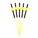 small bamboo ball picks yellow tops