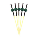 small bamboo ball picks green tops