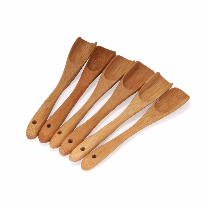 Small Bamboo Deep Scoop - Carbonized Brown