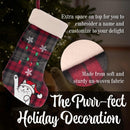 Christmas Stockings 18" Hand-embroidered Sequined Cute Animal Christmas Stockings Set