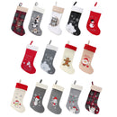 Large hand embroidered fun cute Christmas stockings