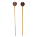 Decorative Sports Ball End Bamboo Picks