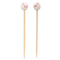 Decorative Sports Ball End Bamboo Picks