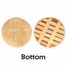 Bamboo Mini Steamer with Lid - 3" Wide x 2" Tall