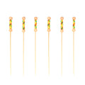 string braided patterned cloth picks full yellow