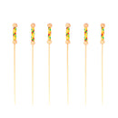 string braided patterned cloth picks full yellow