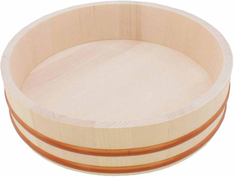 Sushi Oke Tub Lid Hangiri with Sushi Making Accessory Pack, 19 pieces set