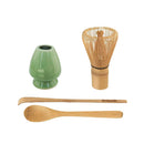 Matcha Green Tea Whisk Set - Whisk + Scoop + Tea Spoon + Whisk Holder