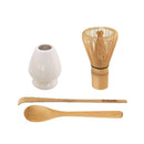 Matcha Green Tea Whisk Set - Whisk + Scoop + Tea Spoon + Whisk Holder