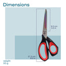 fabric scissors dimensions
