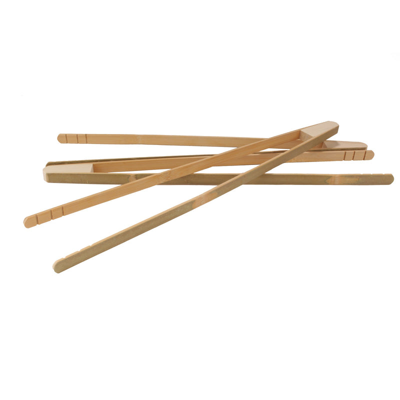 17" Large Reusable Bamboo Straight Arm "A" Tongs