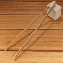 17" Large Reusable Bamboo Straight Arm "A" Tongs
