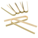 3.9" Mini Bamboo Disposable Tongs