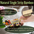 3.9" Mini Bamboo Disposable Tongs