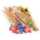 tulip flower spring bamboo picks assorted pack white